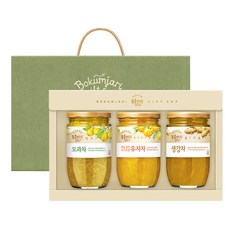 bokumjari 果醬禮盒 15號, 1組, 木瓜茶+柚子茶+生薑茶