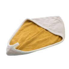 꽈배기 헤어드라이 타월, 베이지, 1개