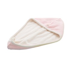 麻花乾髮毛巾, 淺粉色, 1個