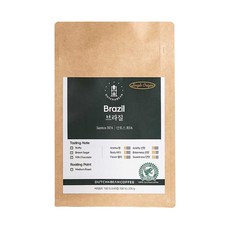 DUTCH&BEAN COFFEE 單一產區 巴西山多斯 RFA 烘焙咖啡豆, 法式濾壓壺, 200g, 1個