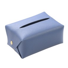 皮革面紙盒, 藍色