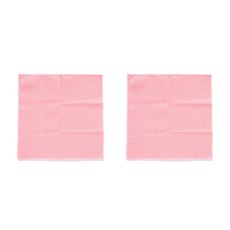 Lalamiz 高級北歐風多用途咖啡廳棉質抹布 粉紅色 H126, 2個