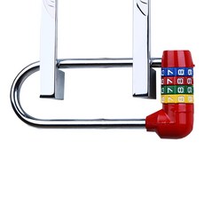 櫥櫃密碼掛鎖 12cm 紅色, 1個