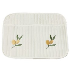 Dibest棉質尿布收納口袋 橄欖色 雙口袋, 象牙