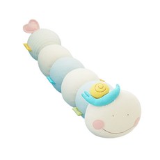 Ongari DIY蝸牛毛毛蟲安撫娃娃 藍色+縫紉線 咖啡色+縫紉工具3件組, 男女通用