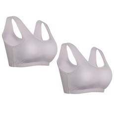 A-ONE 青少年內附胸墊簡約涼感學生運動內衣 2件組