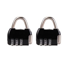 3位數密碼掛鎖 黑色, 2個