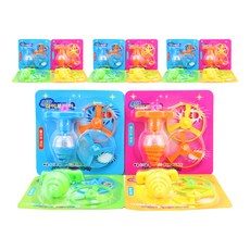 LED 라이트 팽이 플라잉 4종 x 4p 세트, 그린, 옐로우, 블루, 핑크, 1개