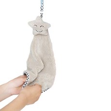 廚房用吸收型星星抹布 卡其灰色, 1個