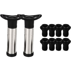 羅茨酒塞真空蓋套組塞 8p + 泵 2p, 1套, 黑色+銀色