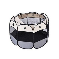 一觸式折疊超大型寵物帳篷, 灰色的