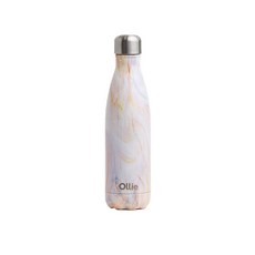 Ollie 大理石花紋造型保溫瓶, 粉紅色, 500ml