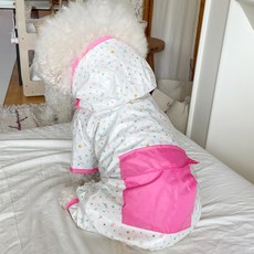 Bydamsumi狗狗多合一內搭雨衣, 粉色的