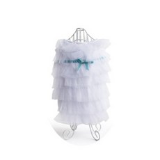 Living S 寵物公主網紗洋裝, 白色, 1個