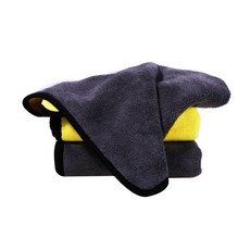 Build On 寵物沐浴浴袍 3件, 黑色 + 黃色