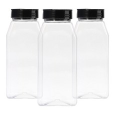 Potegar簡約調味料罐 黑色, 3個, 900毫升