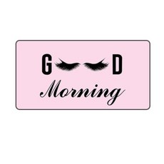 攜帶式睫毛圖案沙灘巾 SY42 80*160cm, 淺粉色, 1個