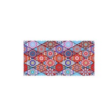 QURANG Across 超細纖維印花海洋沙灘巾 含網袋 80 x 160 cm, 紅色, 1個