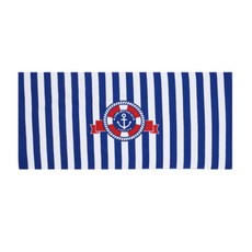 Across 歐式印花沙灘巾 SY51 70 x 150 x 0.5 cm, 藍色船長, 1個