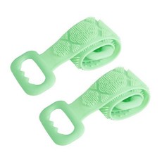 Bjesco 矽膠衛浴淋浴背刷, 綠色, 2個, 1入