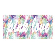 QURANG Across 歐式印花沙灘巾 70 x 145 x 0.5 cm SY48, love, 1個