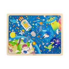 LEO&FRIENDS 太空旅行木質拼圖, 1個, 48件