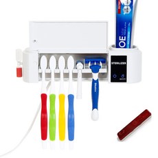 삼국 에코지우 칫솔살균기 HD-603W + 닥터크리너 휴대용 칫솔살균기 BIO-201, HD-603W, BIO-201, 화이트, 와인