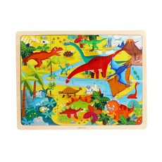 LEO&FRIENDS 恐龍時代木頭拼圖, 1個, 48件