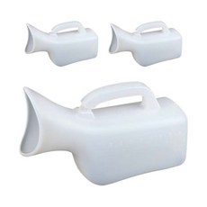 女用簡易尿壺 800ml, 白色的, 3個