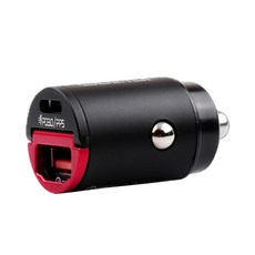 CARTEM 超迷你超高速點菸器 PPS 車用雙孔高速充電器 30W, 紅色, CT500
