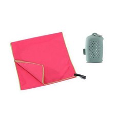 An Sisters涼感便攜式運動毛巾+矽膠盒組, 粉紅色（毛巾）, 1組