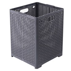 AnSisters 折疊收納籃, 灰色, 1個