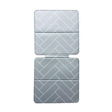 eyeon Red B汽車座椅保護墊, 灰色, 1入