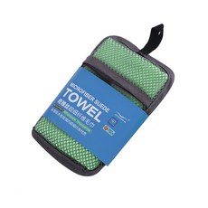 Ansisters 袖珍運動毛巾 80 x 40 毫米 + 套組, 綠色（毛巾）, 1組