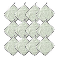Lerati超細纖維小抹布 綠色, 12個