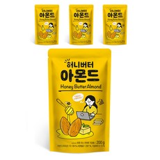허니버터 아몬드, 200g, 4개