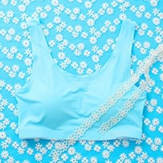 puddingunderwear 青少年學生可愛布丁胸罩 + 三角內褲套組