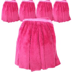 Microber 超細纖維雙面拖把布 粉紅色 A型, 5個