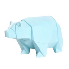 K-Union 北歐風幾何北極熊存錢筒, 薄荷綠, 1個