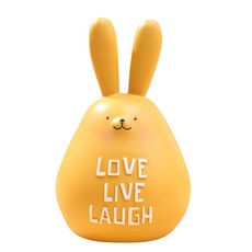 K Union歐風兔子存錢筒, 黃色的, 1個