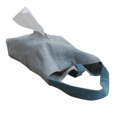 졸리베이비 모던 심플 린넨 티슈 케이스, 하늘색, 1개