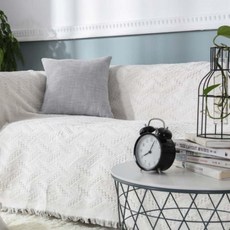 Jollybaby 北歐風四季沙發套 格紋, 白色