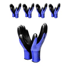 ilovegh NBR Spider 工作手套 S, 藍色, 5套