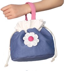 花朵便當袋藍色, 1個