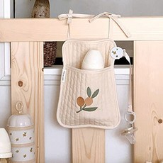 Dbest 棉質單口袋尿布收納袋, 橄欖象牙白