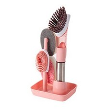 Lovetrees 四合一洗滌劑填充洗碗刷具組, 粉紅色, 1套