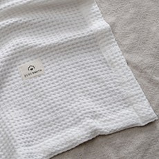 BEBE SMITH 莫代爾棉華夫格毯, 灰色