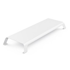 마이홈 심플 메탈 모니터 받침대, 화이트, 1개