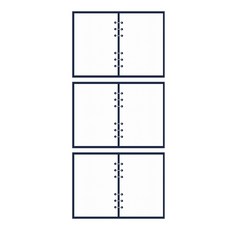 Jaquere 6孔日記本補充頁內頁圓點 3入, 50張