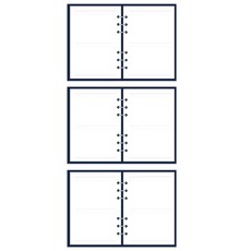 Jaquere 6孔日記本補充頁紙Days Planner 3入, 50張